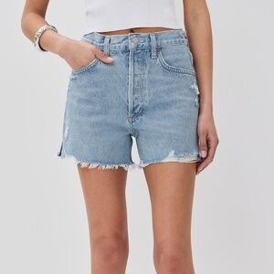 Agolde Dee Light Blue Jean Shorts